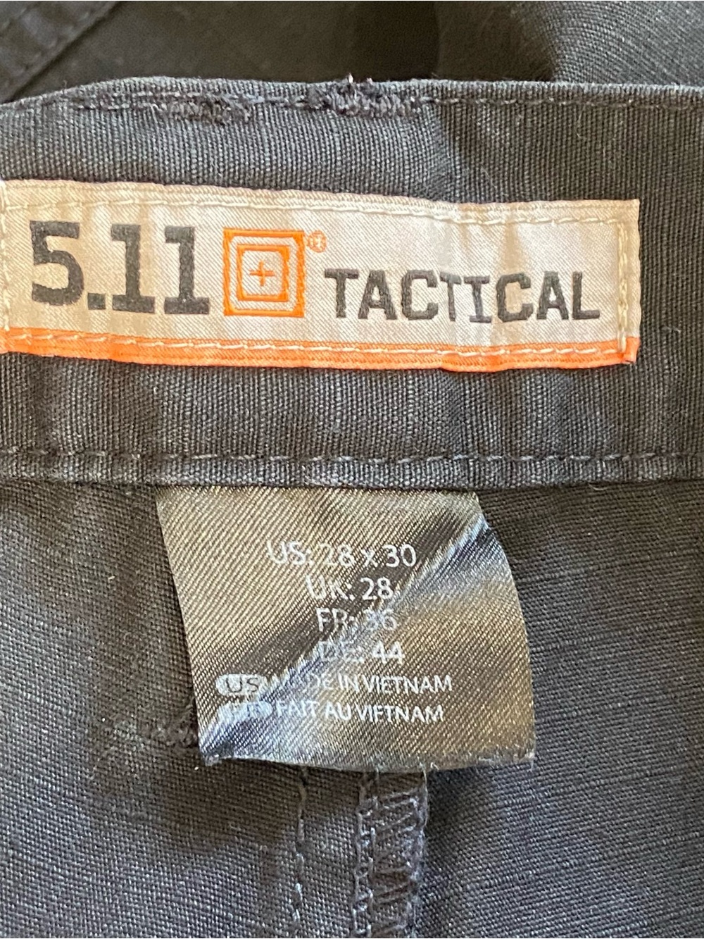 5.11 Tactical Taclite Pro Pants Men 28x30 Black Cargo Work Outdoor Ripstop - Picture 3 of 6